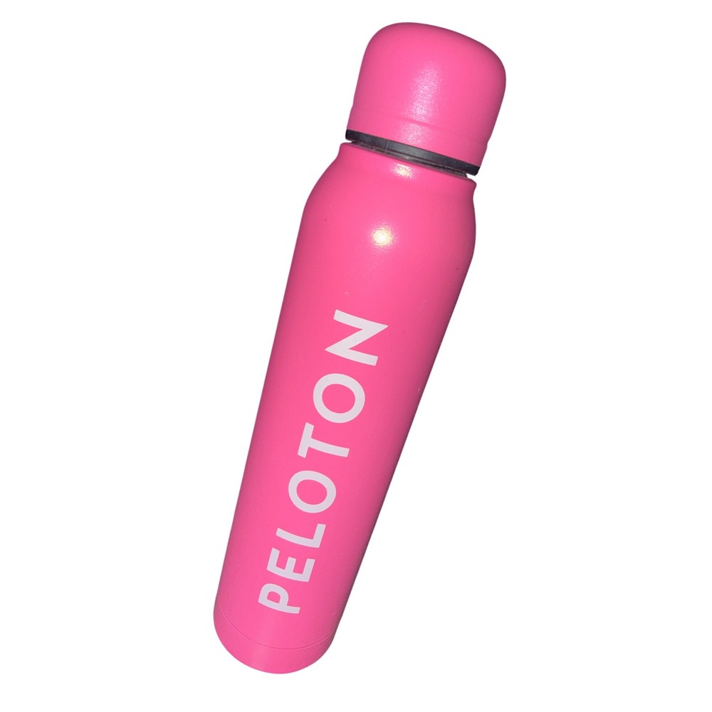 Peloton Hot Pink White Logo Insulated Stainless Steel Water Bottle 16.9oz 500mL